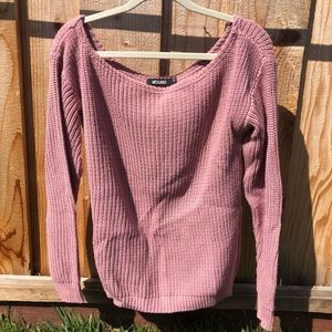 Missguided off shoulder sweater
